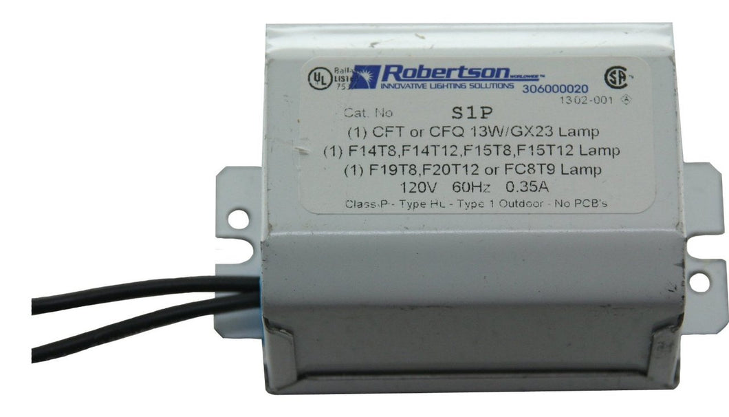 Robertson S1PB1 /B Magnetic 13-20W CFL or T12 Ballast