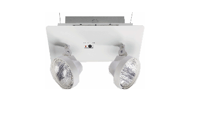 Steel Recessed Emergency Light 2 Par36 Heads