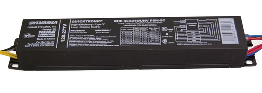 Sylvania QHE-4X32T8/UNVISNSC Quicktronic T8 Ballast - High BEF