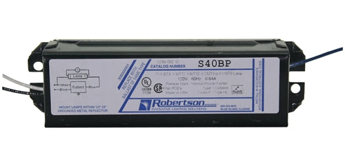 Robertson S40BP Magnetic Fluorescent Ballast 1xF30T12 - HBF