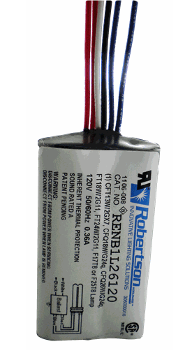 Robertson RENB1L26120 /A  26W CFL Ballast - 1 Side Leads