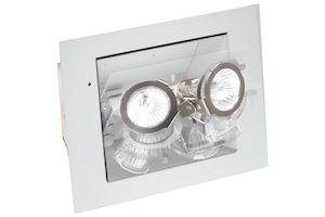 Emergency Light Wall Recessed - 2 MR16 - Halogen or LED